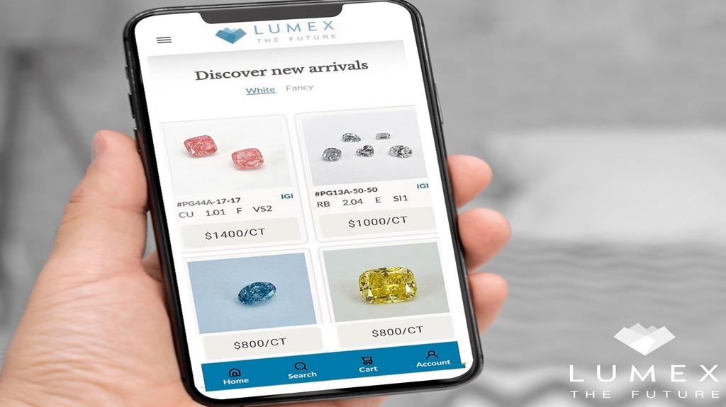 Lumex.online portal’s SEARCH algorithm allows partners to search for the perfect diamond that meet their specific requirements.