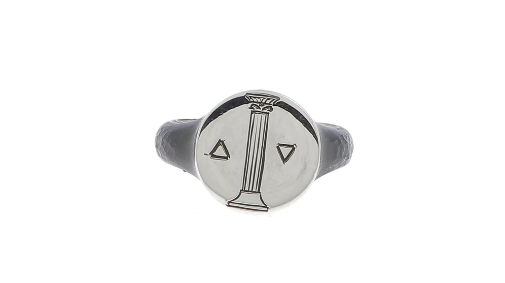 A silver signet ring by brand Henson ($280). Serge and Caroline Muller advise clients to incorporate moodier tones like silver into their fall jewelry wardrobes. A silver signet ring by brand Henson ($280). Serge and Caroline Muller advise clients to incorporate moodier tones like silver into their fall jewelry wardrobes.