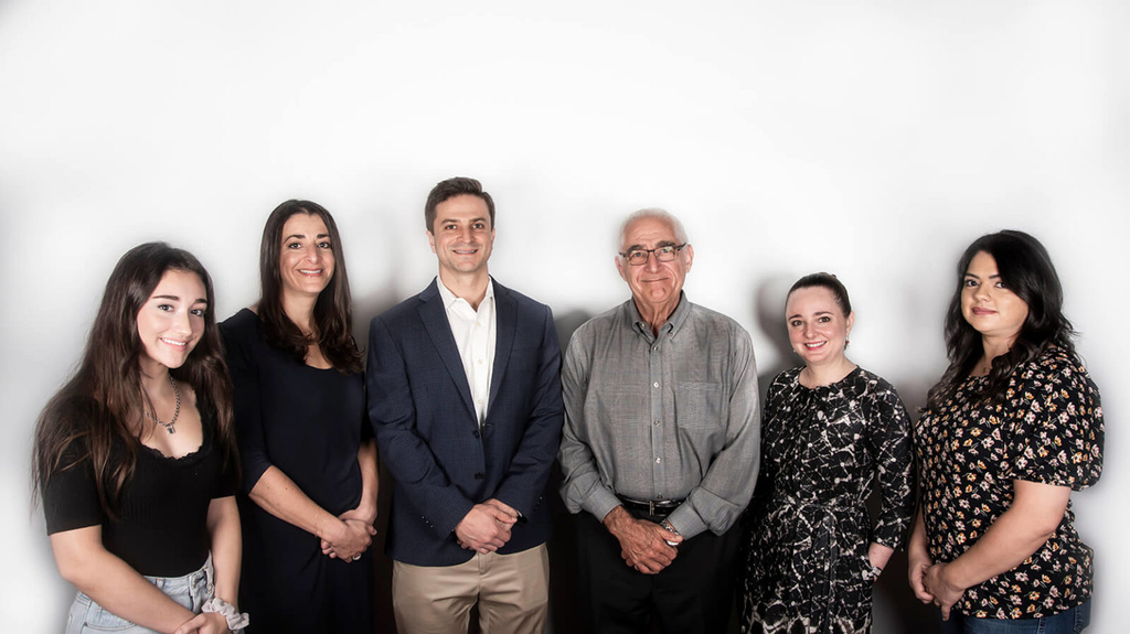 Leah Shaftel, Gaby Shaftel, Danny Shaftel, and Keith Shaftel, alongside employees Meaghan Gorman and Elissa Solis. The Shaftel family fills many roles at the jeweler. Leah Shaftel, Gaby Shaftel, Danny Shaftel, and Keith Shaftel, alongside employees Meaghan Gorman and Elissa Solis. The Shaftel family fills many roles at the jeweler.