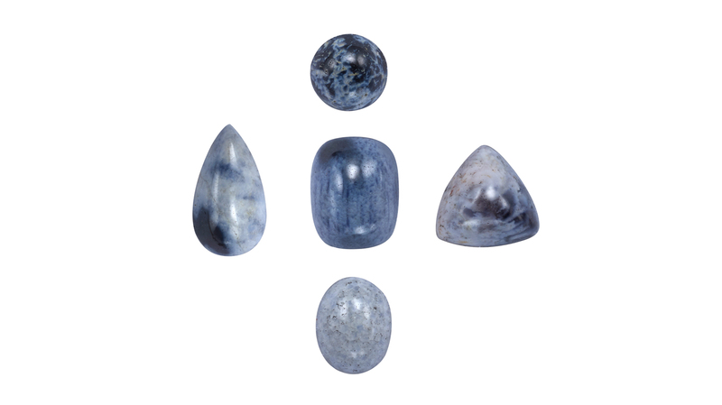 A selection of the new corundum found in Israel, called “Carmel sapphire” because of its origin on Mount Carmel