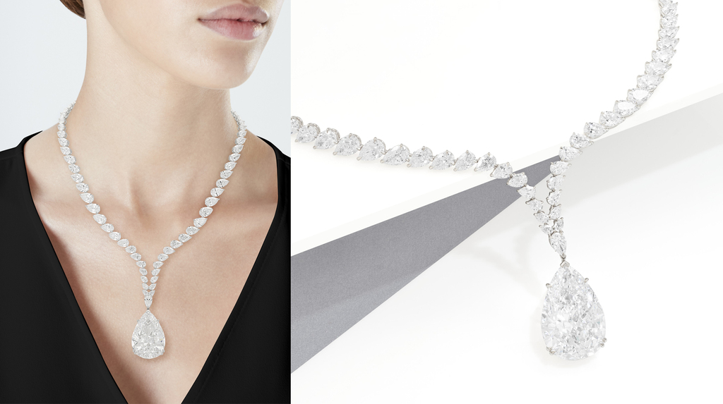 The Chrysler Diamond, set as a necklace, is expected to fetch at least $3.5 million at Christie’s New York’s Magnificent Jewels sale. The Chrysler Diamond, set as a necklace, is expected to fetch at least $3.5 million at Christie’s New York’s Magnificent Jewels sale.