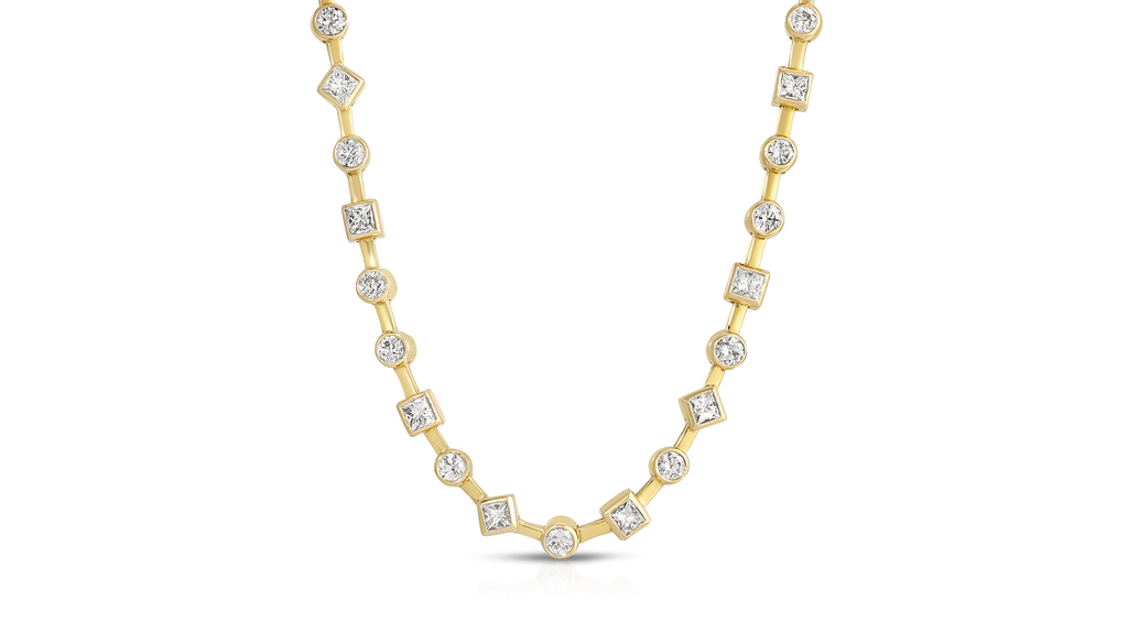A gold and diamond necklace from Nancy Newberg A gold and diamond necklace from Nancy Newberg