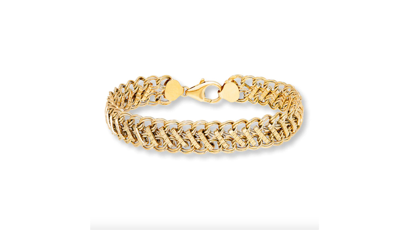 Kay’s “Sedusa” link bracelet in 10-karat yellow gold, 7.5 inches ($969)