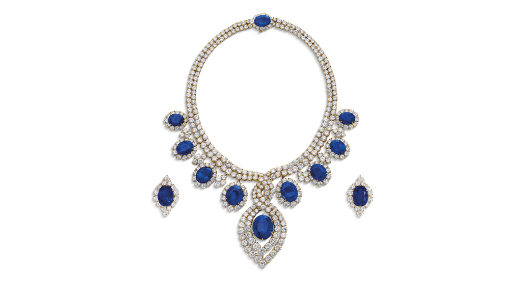 Sapphire and diamond necklace by Reza (Image courtesy of CHRISTIE'S IMAGES LTD. 2022) Sapphire and diamond necklace by Reza (Image courtesy of CHRISTIE'S IMAGES LTD. 2022)