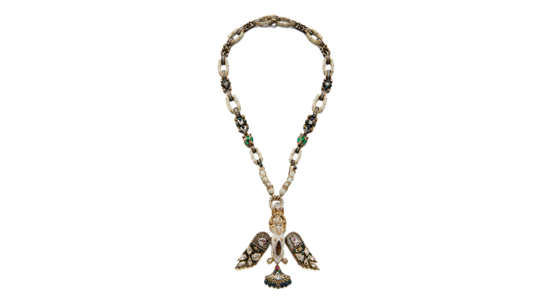 The pendant pictured with its accompanying necklace