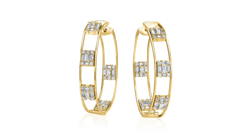 <a href="https://www.mindimondny.com/all/clarity-hoops"> Mindi Mond</a> 18-karat yellow gold “Clarity hoops” with diamonds ($21,000)