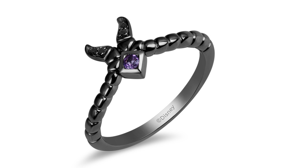 <a href="https://www.enchantedfinejewelry.com/products/enchanted-disney-fine-jewelry-black-rhodium-over-sterling-silver-heat-treated-black-diamond-accent-and-amethyst-maleficent-villian-ring" target="_blank">Maleficent Villain Ring</a>: The purple and black combination of this ring accurately displays the villain’s fiery character and dark majesty. <a href="https://www.enchantedfinejewelry.com/products/enchanted-disney-fine-jewelry-black-rhodium-over-sterling-silver-heat-treated-black-diamond-accent-and-amethyst-maleficent-villian-ring" target="_blank">Maleficent Villain Ring</a>: The purple and black combination of this ring accurately displays the villain’s fiery character and dark majesty.