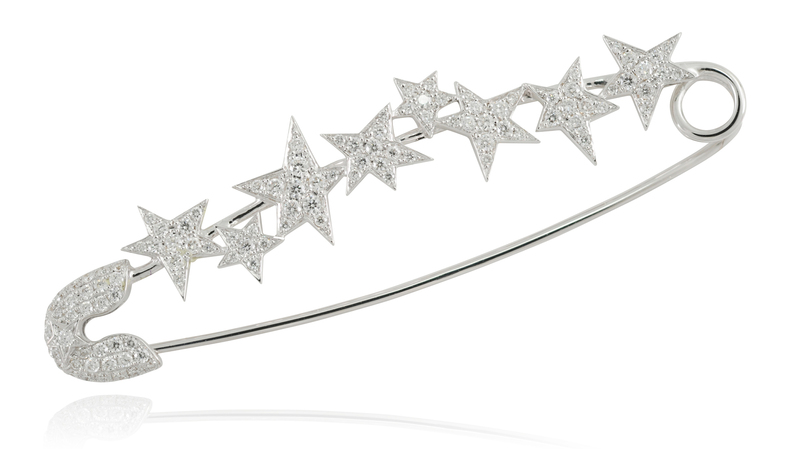 <a href="https://www.lydiacourteille.com/"> Lydia Courteille</a> diamond star brooch in 18-karat white gold ($5,876)