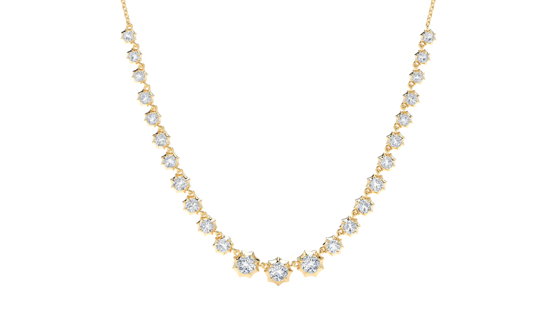 Jade Trau “Sophisticate Riviera Necklace” in 18-karat gold with 1.75 total carats of diamonds ($11,000)
