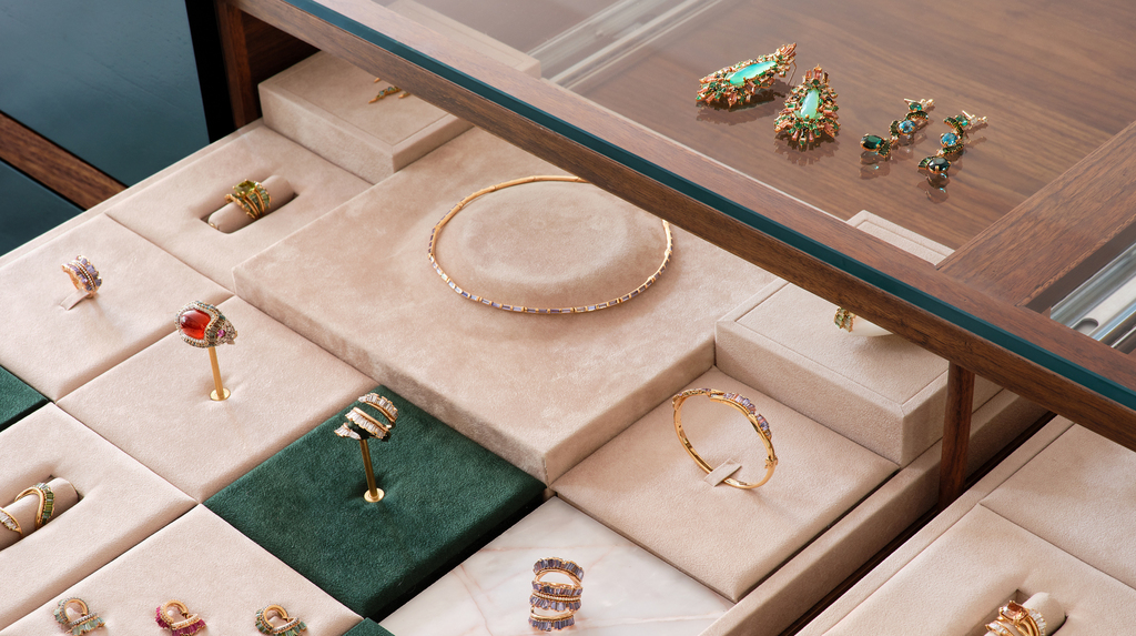 Armstrong feels the store helps communicate the vision of his jewelry. Armstrong feels the store helps communicate the vision of his jewelry.