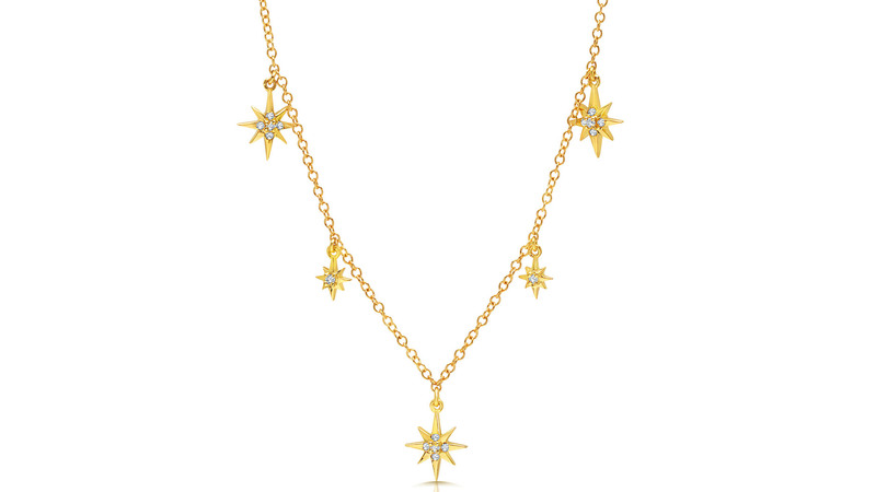 Graziela 18-karat yellow gold and diamond necklace using responsibly sourced diamonds ($1,550)