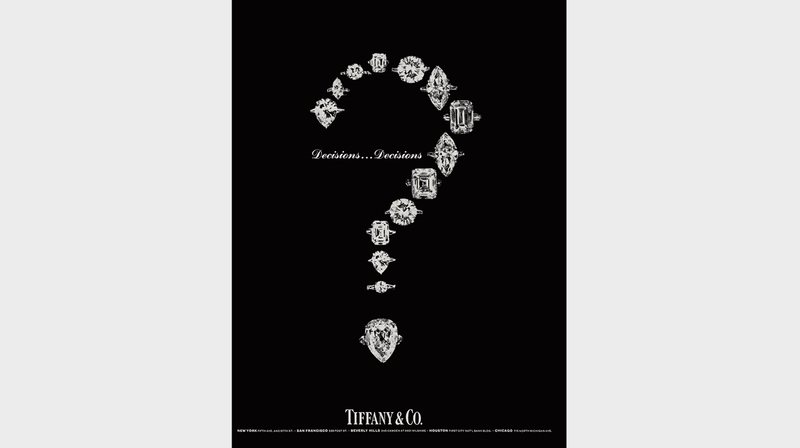 โฆษณาแหวนหมั้น Tiffany & Co., 1967. (Copyright Tiffany & Co. Archives 2021)