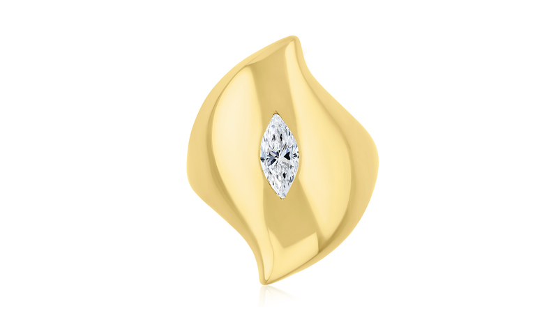 Almasika “Grand Marquis Cocktail Ring” in 18-karat yellow gold with 0.75 carats of diamonds ($9,850)