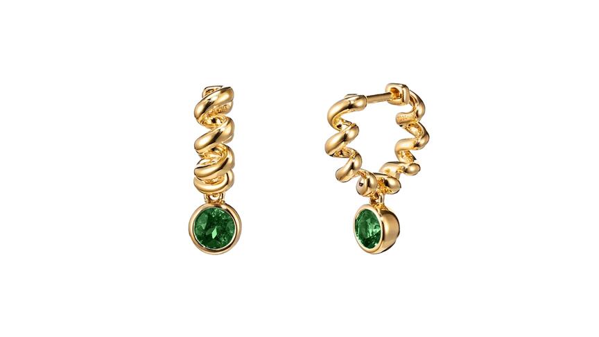 Emerald Slinkee Drops earrings