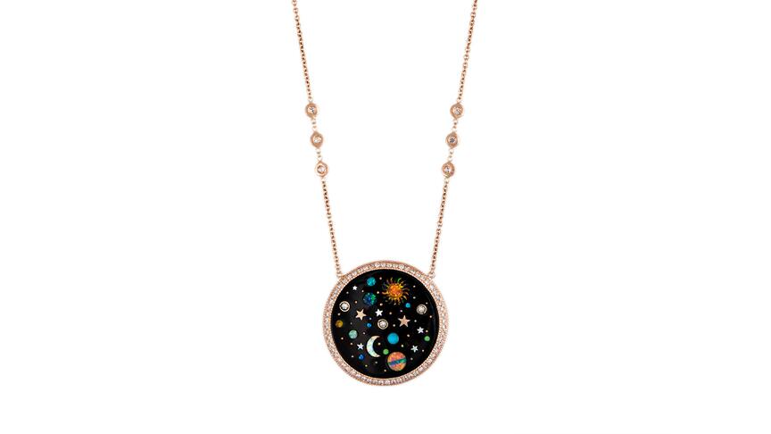 Jacquie Aiche’s Starry Galaxy Inlay Necklace