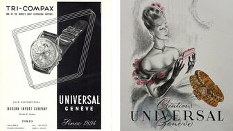 Universal Genève vintage ads